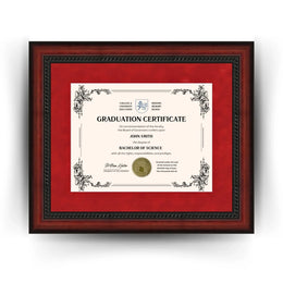University of Wisconsin Diploma Frame 8.5x11 Certificate Mahogany