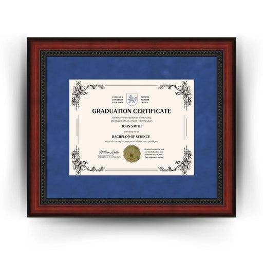 University of North Carolina Wilmington Diploma Frame 8.5x11 Certificate Blue