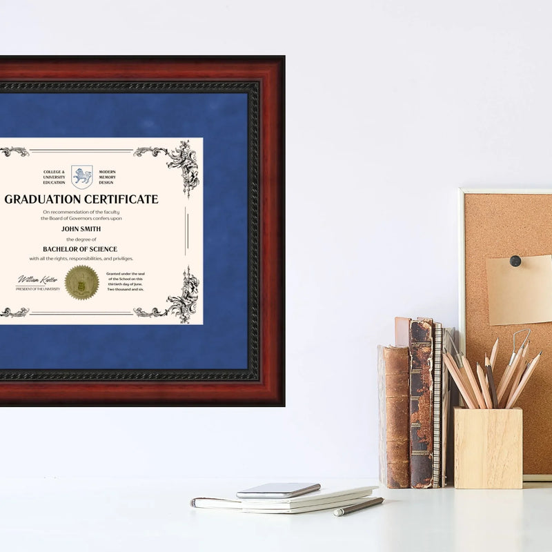 University of Delaware Diploma Frame 8.5x11 Certificate Blue