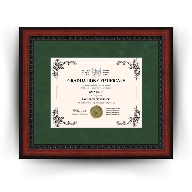 Michigan State University Diploma Frame 8.5x11 Certificate Green