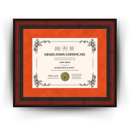 Clemson University Diploma Frame 8.5x11 Certificate Orange