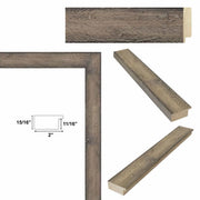 27x40 Frame Drift Barnwood Beach Wood Rustic Picture Frame -