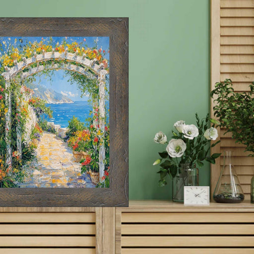 22x22 Frame Drift Wood Barnwood Black Wash Rustic Picture Frame