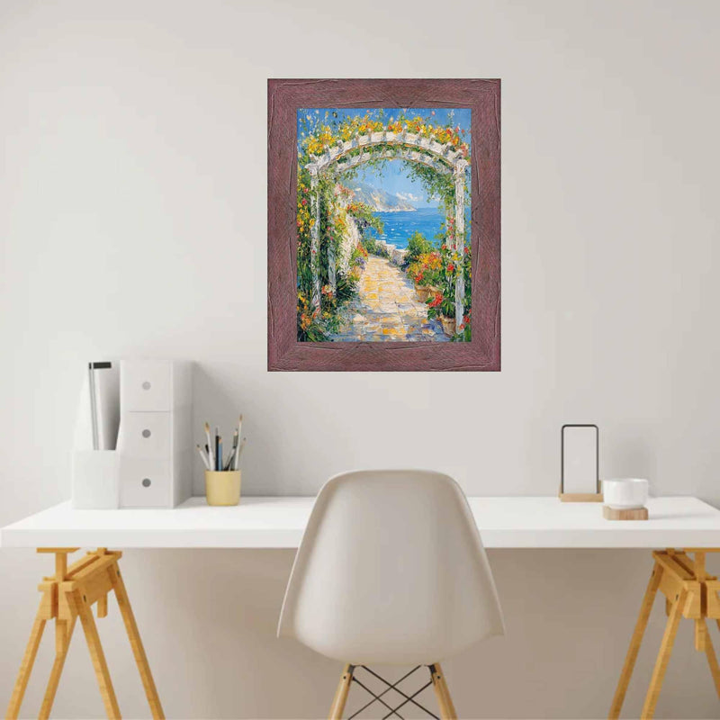 25x25 Frame Drift Wood Barnwood Hibiscus Rustic Picture Frame Wall