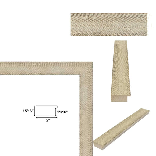 18x18 Frame Drift wood Barnwood White Wash Rustic Picture Frame Vintage