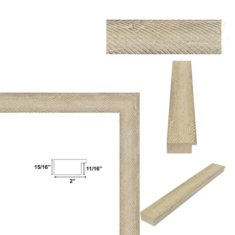 40x50 Frame Drift wood Barnwood White Wash Rustic Picture Frame Vintage