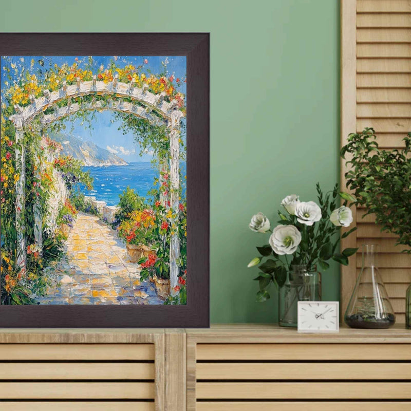 22x28 Frame Flat Coffee Bean Wood Grain Picture Frame