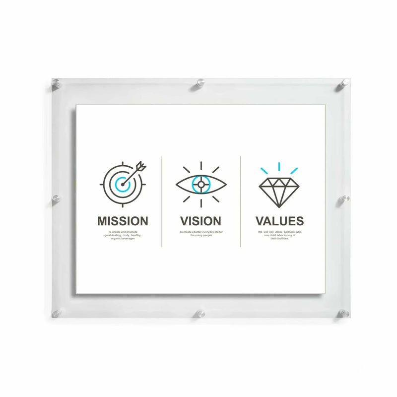 Floating 30x40 Acrylic Wall Frame - Frameless 30x40 Photo Frame