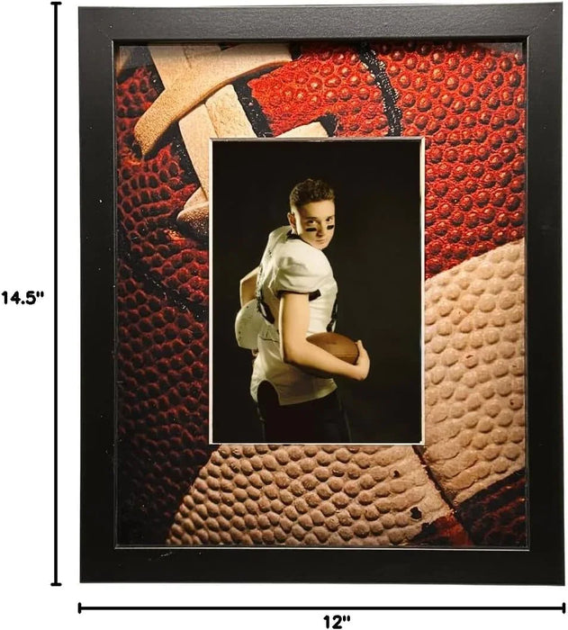 Footbool Frame Football Picture Frame Modern 5x7 Photo Display Frame 12x14.5