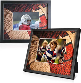 Football Picture Frame Modern 5x7 Photo Display Frame 12x14.5