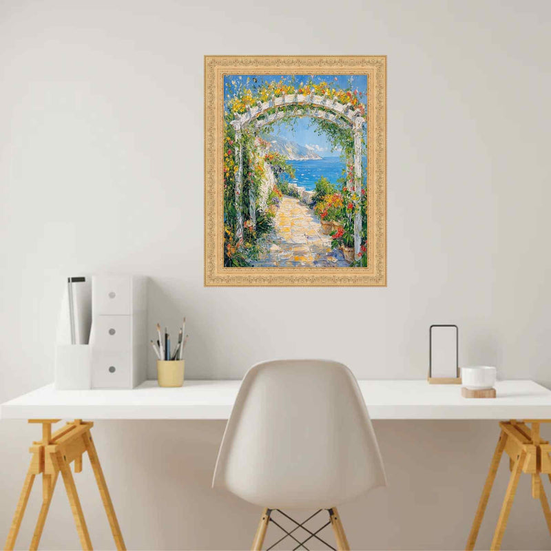 French Gold Leaf Ornate Picture Frame Home Office