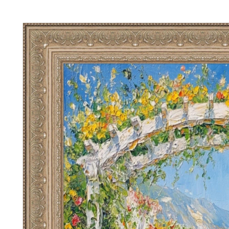 20x40 Frame French Silver Leaf Ornate Picture Frame