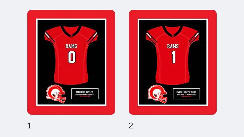 20 frames Edgewood Rams Football Class of 2026