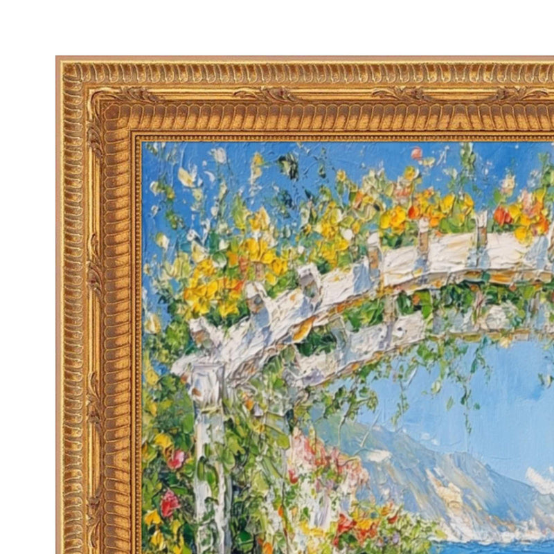 36x36 Frame Funky Birght Gold Leaf Gothic Picture Frame