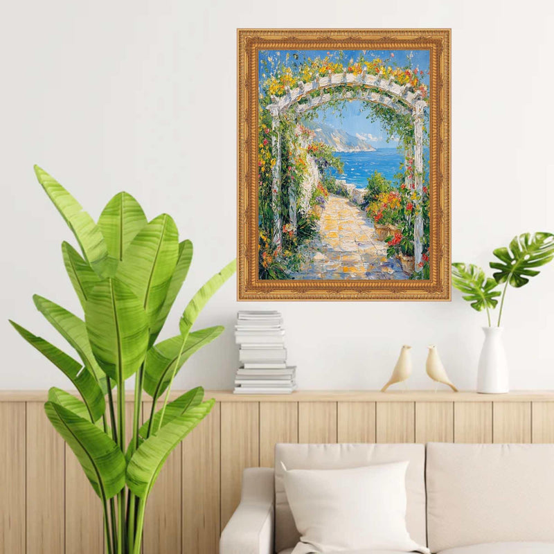 Funky Birght Gold Leaf Gothic Picture Frame Home Office