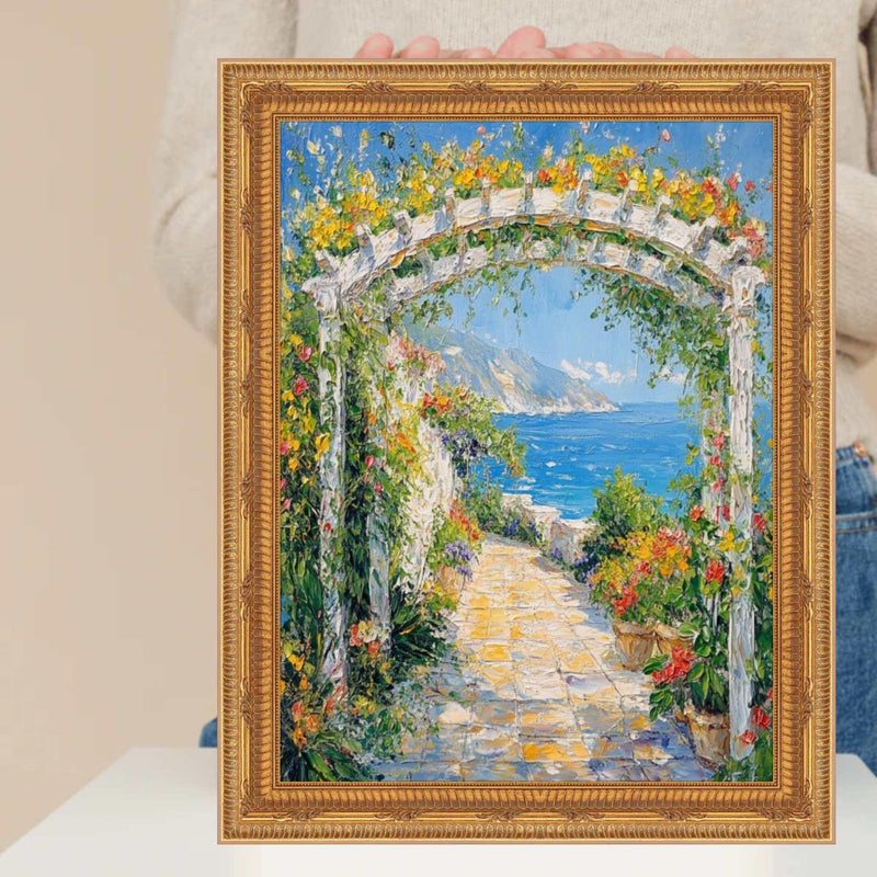 30x36 Frame Funky Birght Gold Leaf Gothic Picture Frame