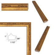 24x24 Frame Funky Birght Gold Leaf Gothic Picture Frame