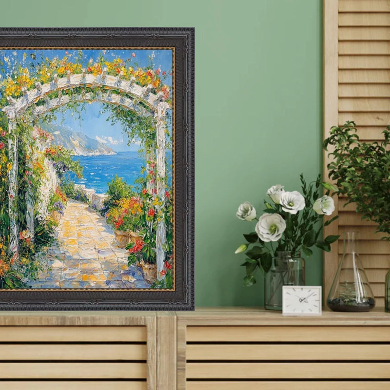 20x40 Frame Funky Gothic Black With Gold Picture Frame