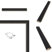 12x12 Frame Funky Gothic Black With Gold Picture Frame