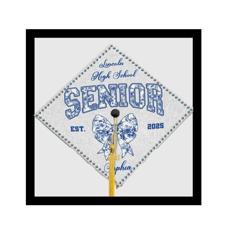 CUSTOM GRADUATION CAP DECORATION PICTURE FRAME desk