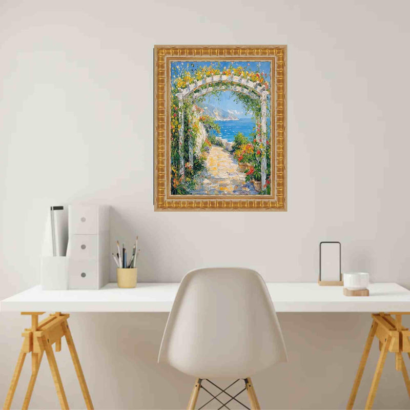 19x27 Frame Gladiator Gold Ribbed Picture Frame