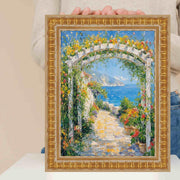 20x20 Frame Gladiator Gold Ribbed Picture Frame