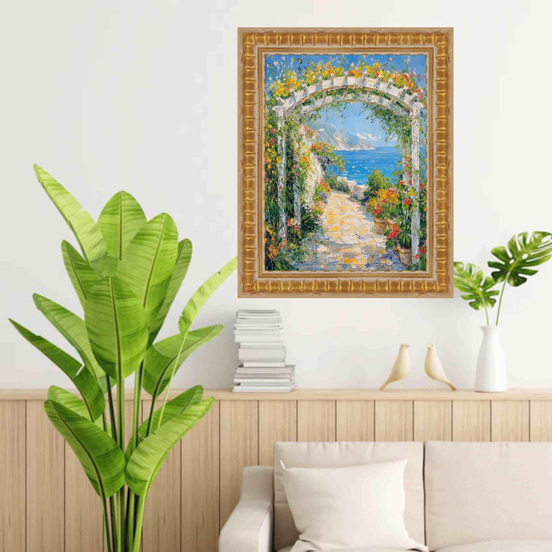 Gladiator Gold Ribbed Picture Frame Office Décor