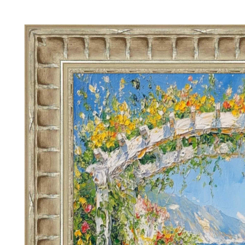 30x40 Frame Gladiator Silver Ribbed Picture Frame