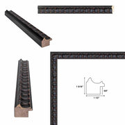 24x48 Frame Gotham Gothic Black Ornate Picture Frame