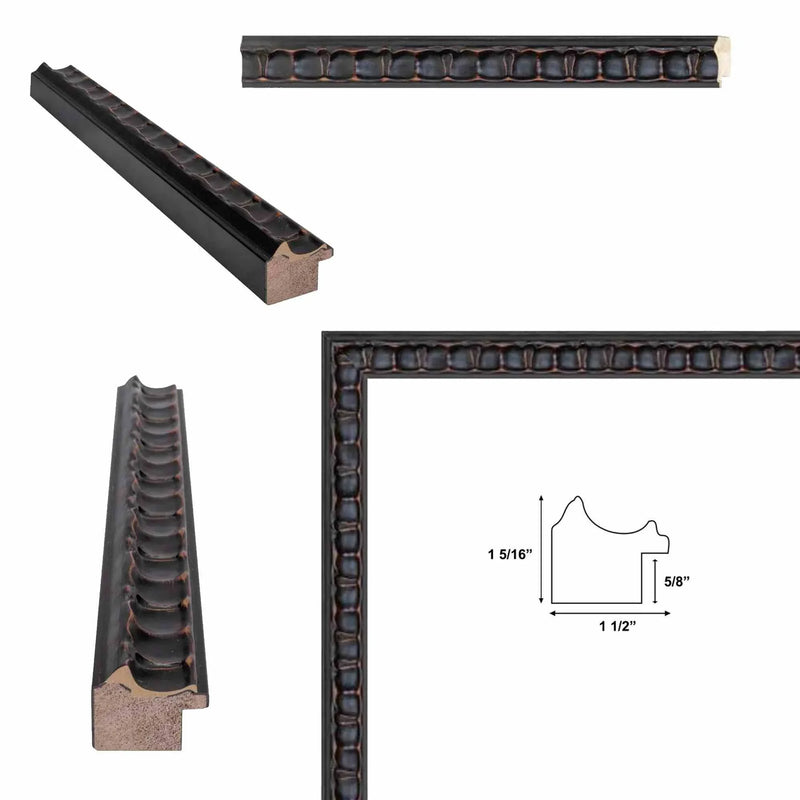 32x24 Frame Gotham Gothic Black Ornate Picture Frame