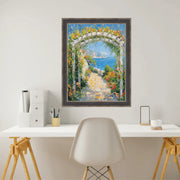 27x41 Frame Gothic Antique Silver Espresso Picture Frame Vintage