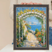 9x12 Frame Gothic Antique Silver Espresso Picture Frame Vintage