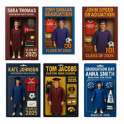 High School Graduation Action Figure Toy box 18x24 Canvas