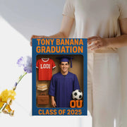High School Graduation Action Figure Toy box 18x24 Canvas