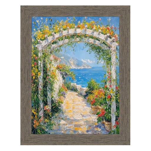 28x28 Frame Gray Weathered Wood Picture Frame - Farmhouse Chabi Chic