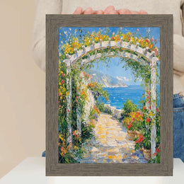 27x40 Frame Gray Weathered Wood Picture Frame - Farmhouse Chabi Chic