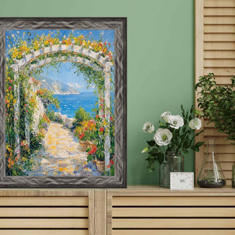 32x48 Frame Gunmetal Slope Glossy Black Picture Frame