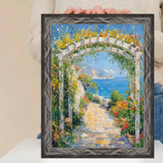 36x48 Frame Gunmetal Slope Glossy Black Picture Frame