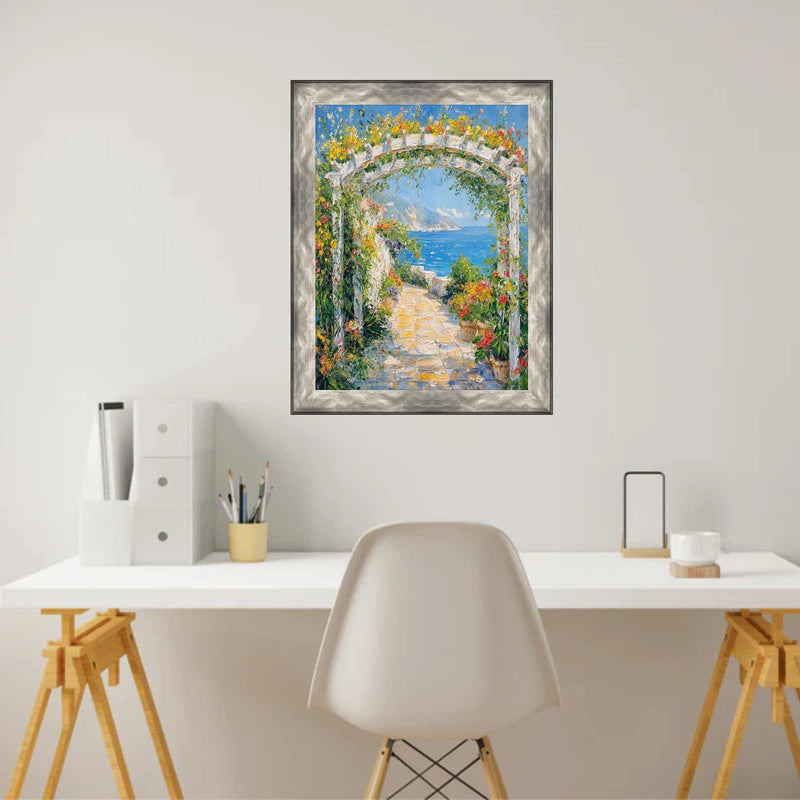 11x13 Frame Gunmetal Slope Silver Pewter Picture Frame