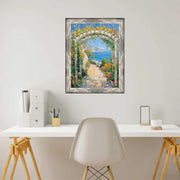 14x14 Frame Gunmetal Slope Silver Pewter Picture Frame