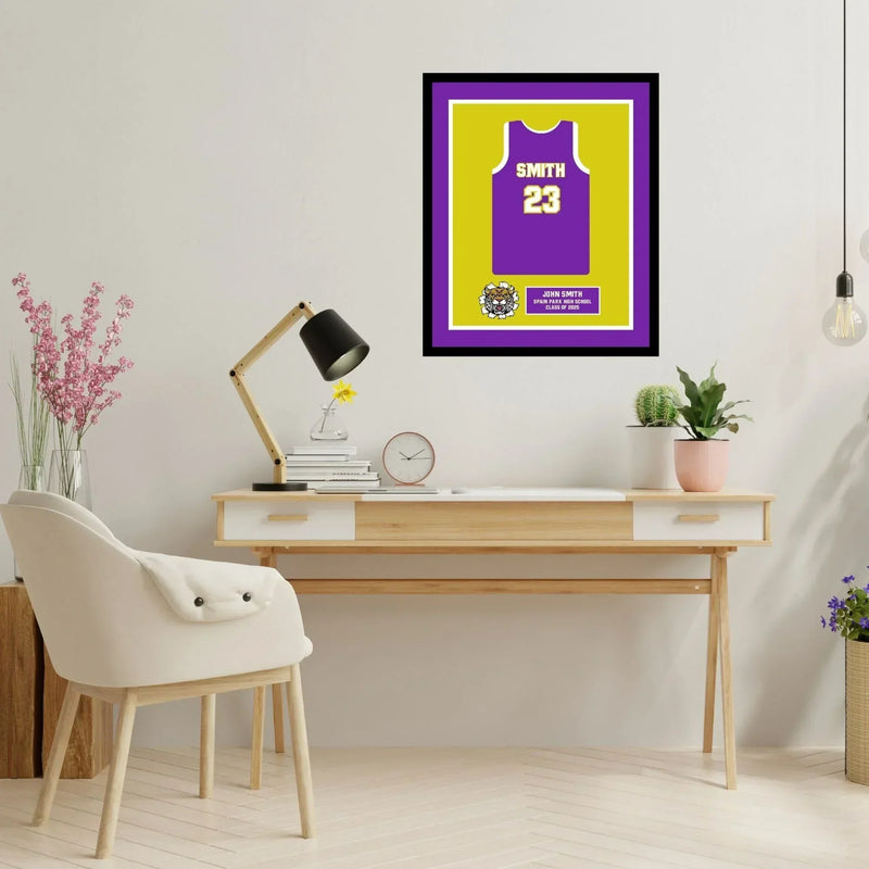 High School Senior Night Basketball Gift Picture frame Jersey