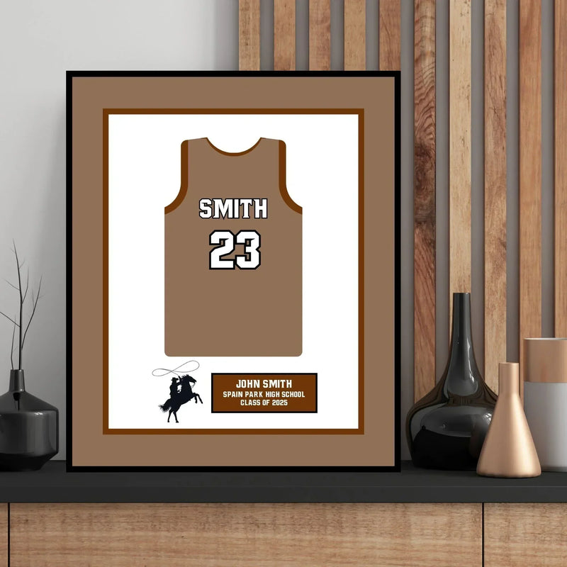  Senior Night High School Basketball Gift Picture frame Jersey