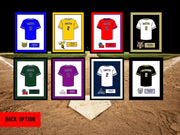 High School Senior Night Girls Softball Baseball Gift Picture frame Jersey 20x24  ModernMemoryDesign.com 