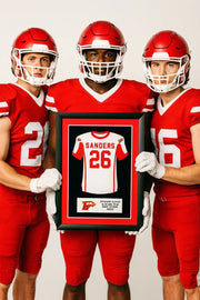 High School Football Jersey Frame Print - The Perfect Senior Gift in Maine