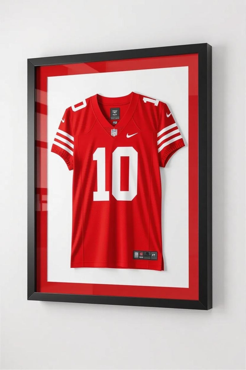 32x40 Black Shadow Box Jersey Frame ~ Uv Protection