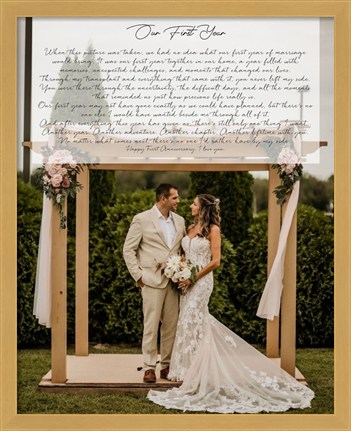 Wedding frame 16x20 print