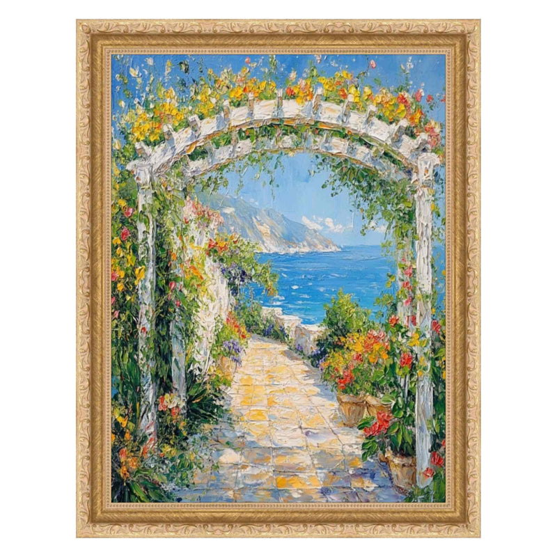 12x24 Frame Italian Bright Gold Beaded Picture Frame