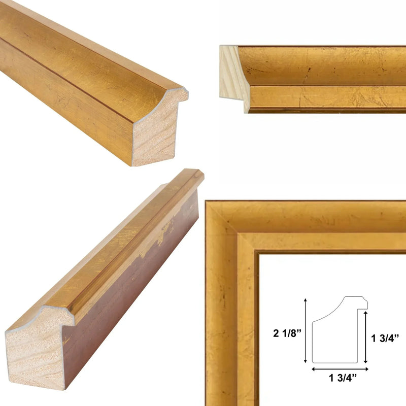 19x27 Frame Deep Italian Florentine Gold Leaf Shadow Box Picture Frame