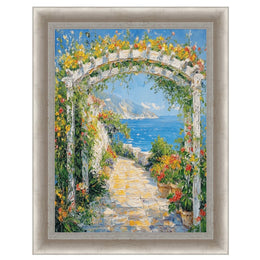 24x30 Frame Deep Italian Florentine Silver Leaf Shadow Box Picture Frame