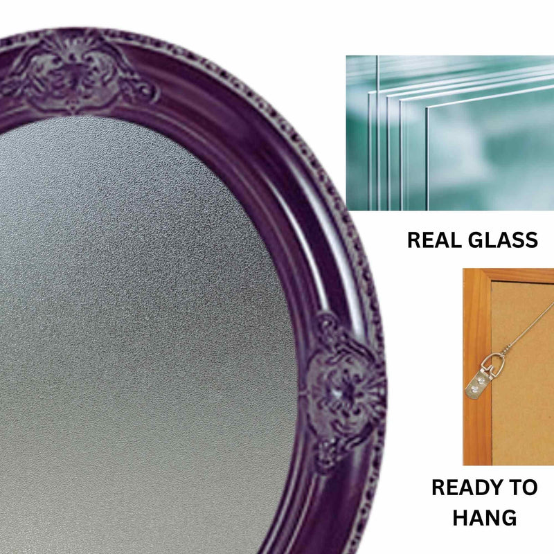 11x14 Mahogany Antique Oval Vintage Picture Frame